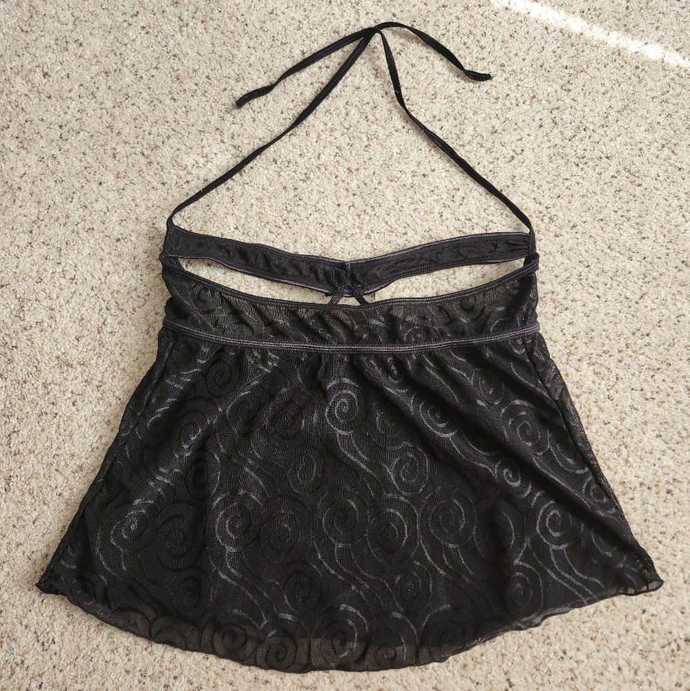 Exposed Black Lace Lingerie Top - Picture 6 of 7
